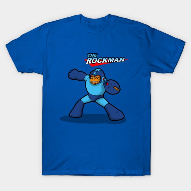 Funny Alien Rock Superhero Retro Video Game Mashup T-Shirt by BoggsNicolas